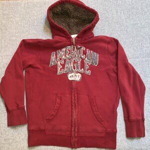 American Eagle Zip-Up Hooded Sweatshirt